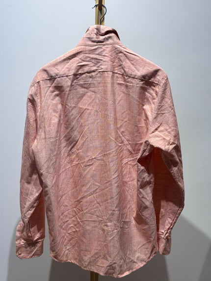 Men's Casual Light Coral Orange Shirt - XL size
